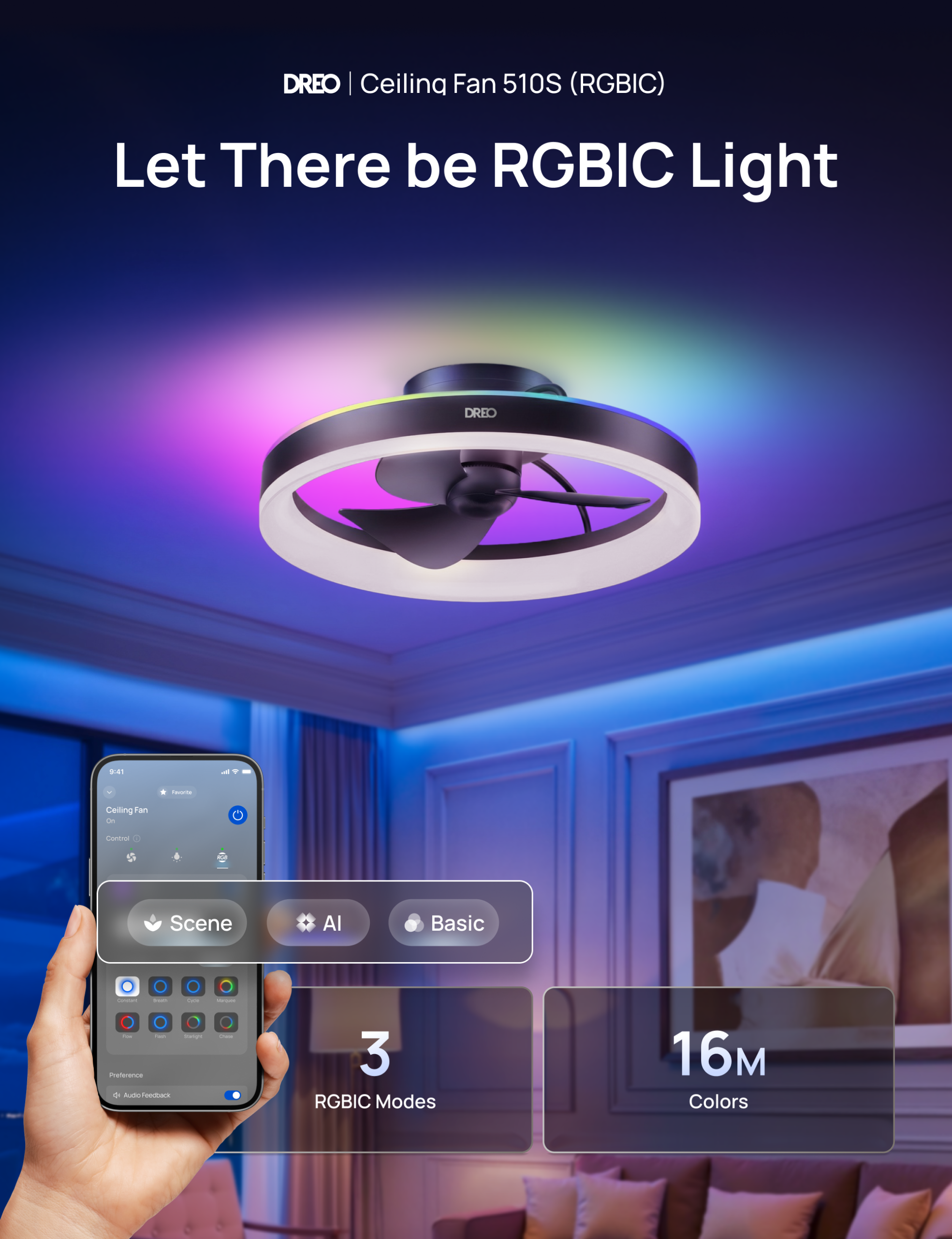 Ceiling Fan 510S (RGBIC) - Image 2