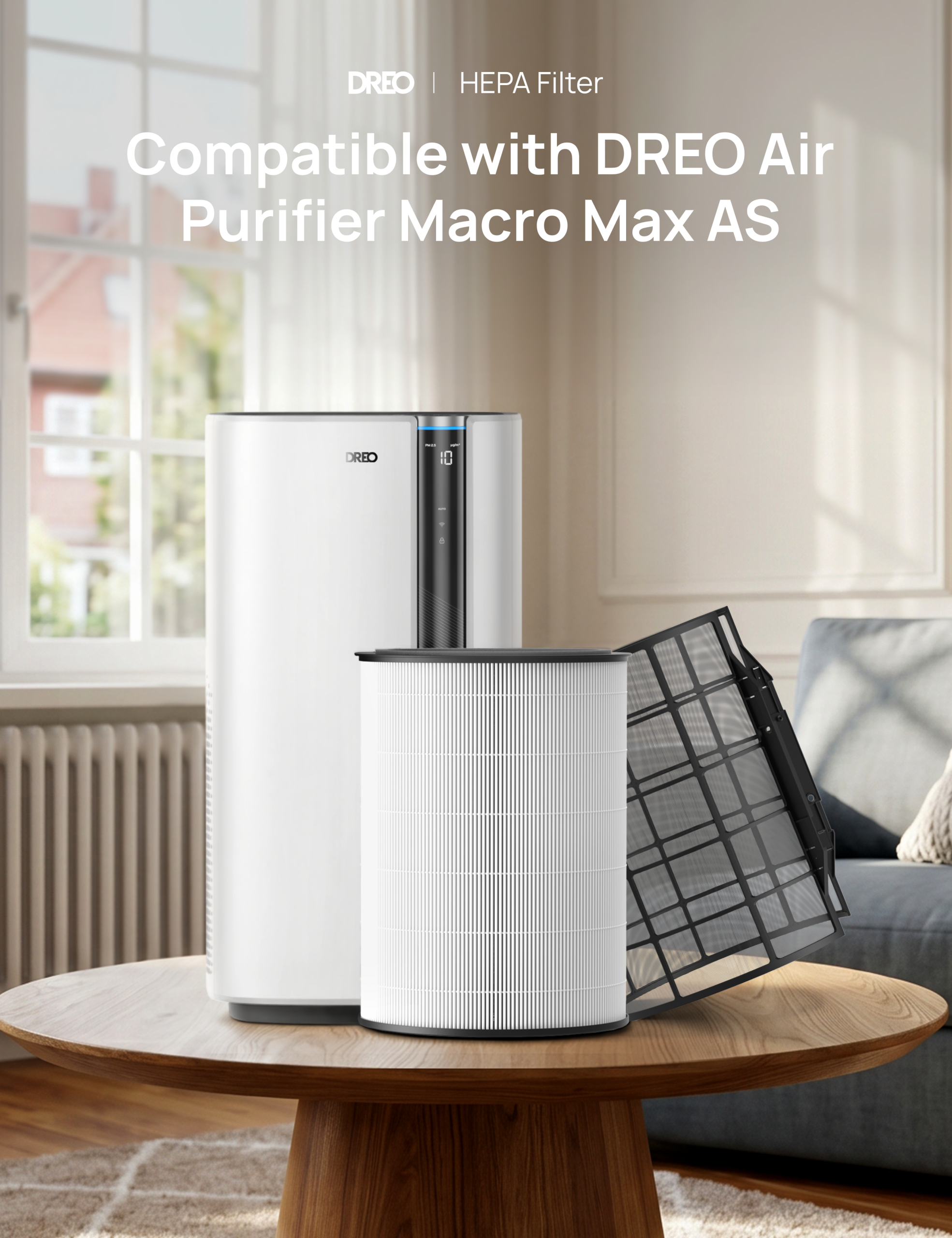 Air Purifier HEPA Filter For Macro Max AS - Image 2