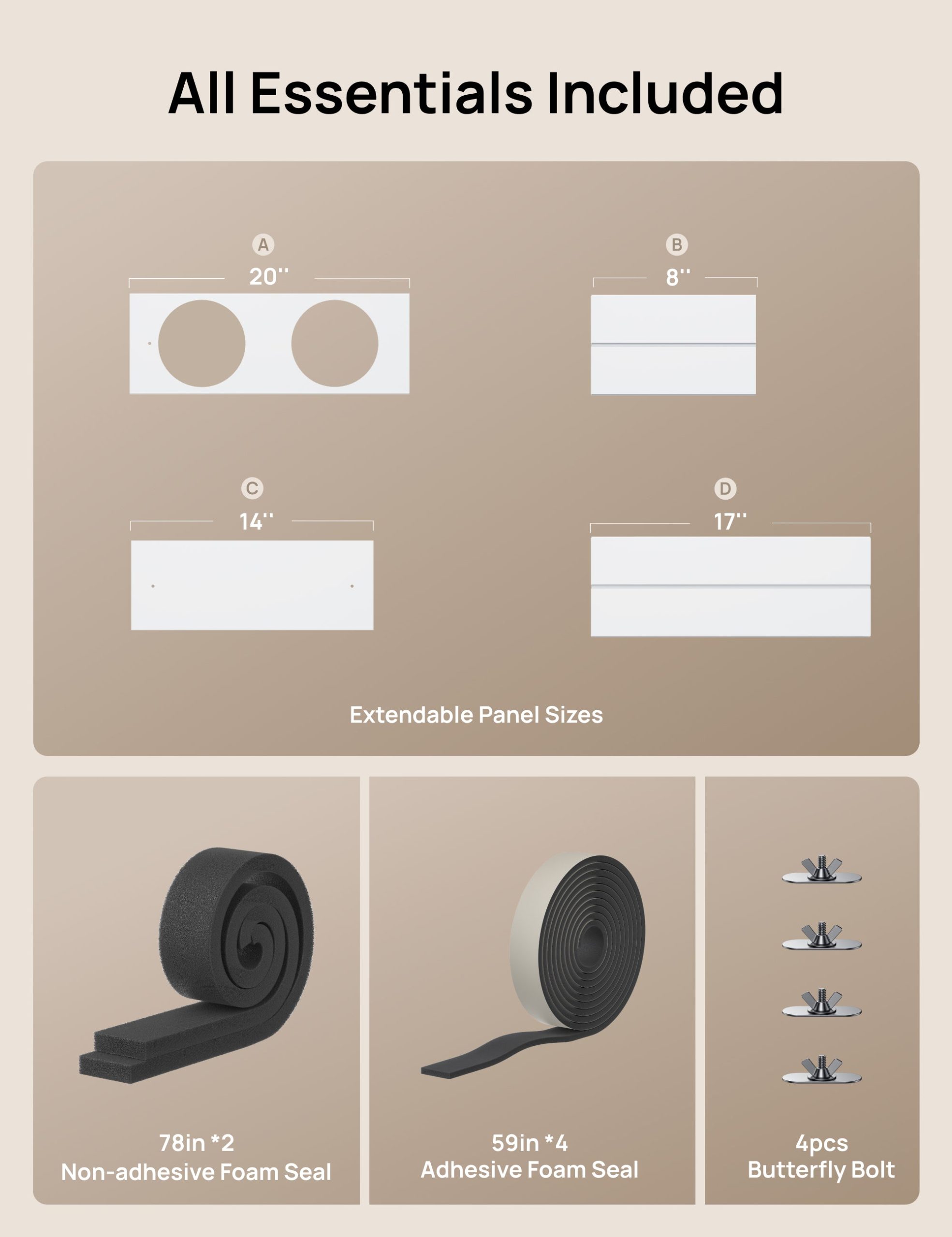 Portable Air Conditioner Dual Hose Kit (AC515S. AC516S. AC740S) - Image 5