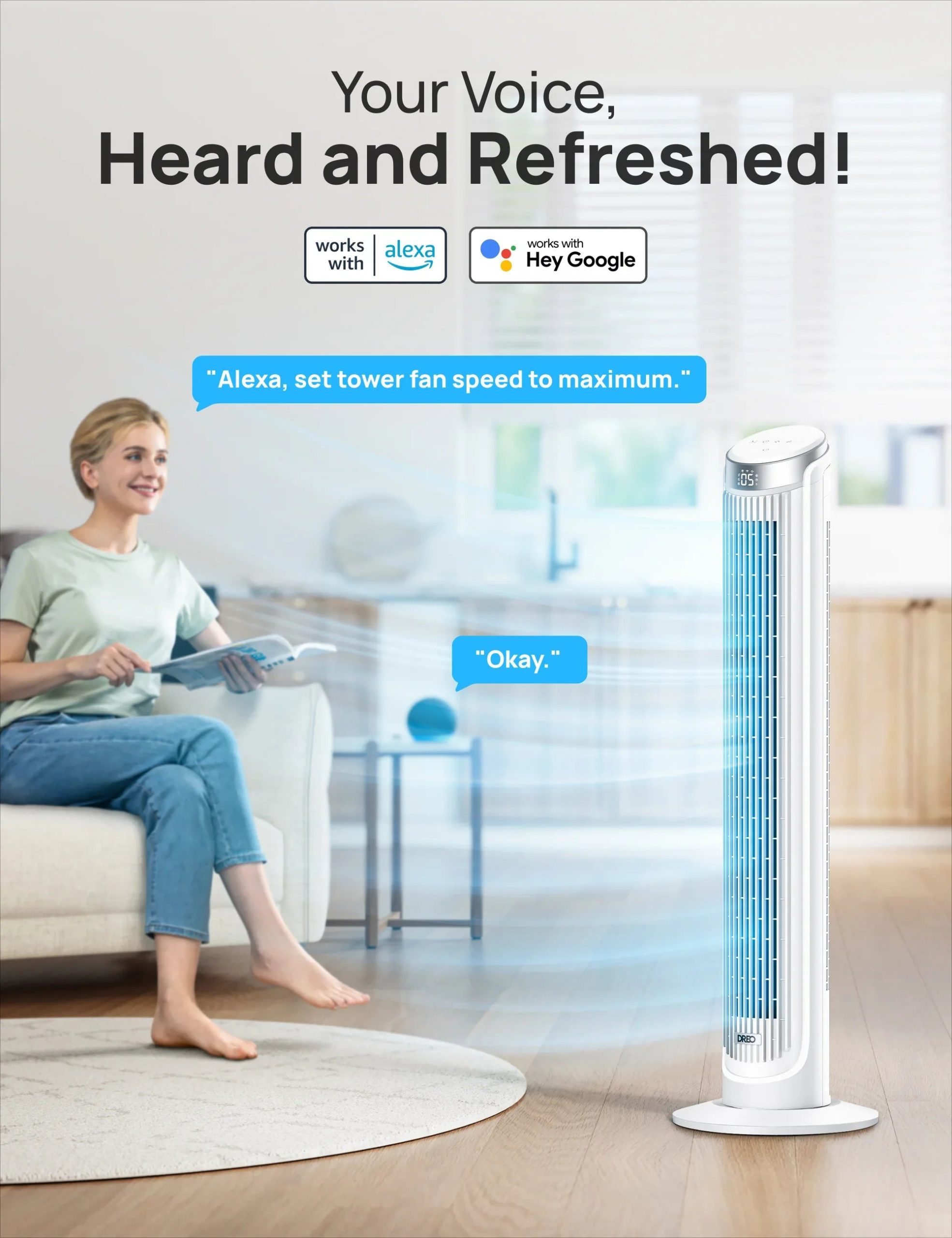 Smart Tower Fan Cruiser Pro T3S - Image 11