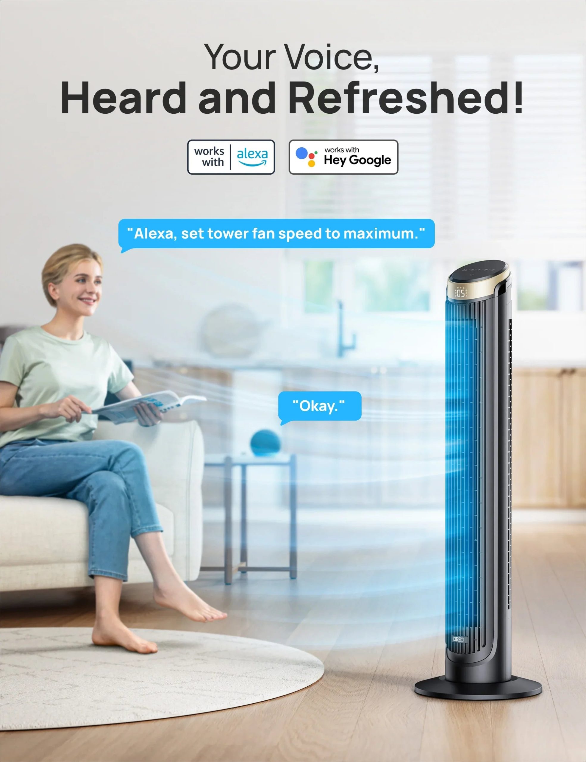 Smart Tower Fan Cruiser Pro T3S - Image 4