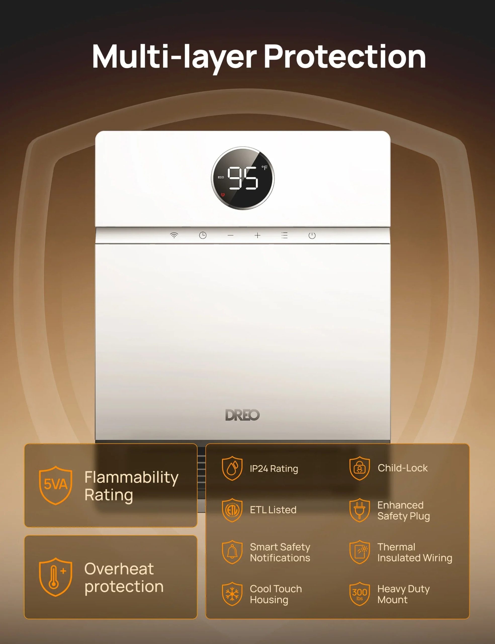 Smart Wall-mounted Heater 517S - Image 4