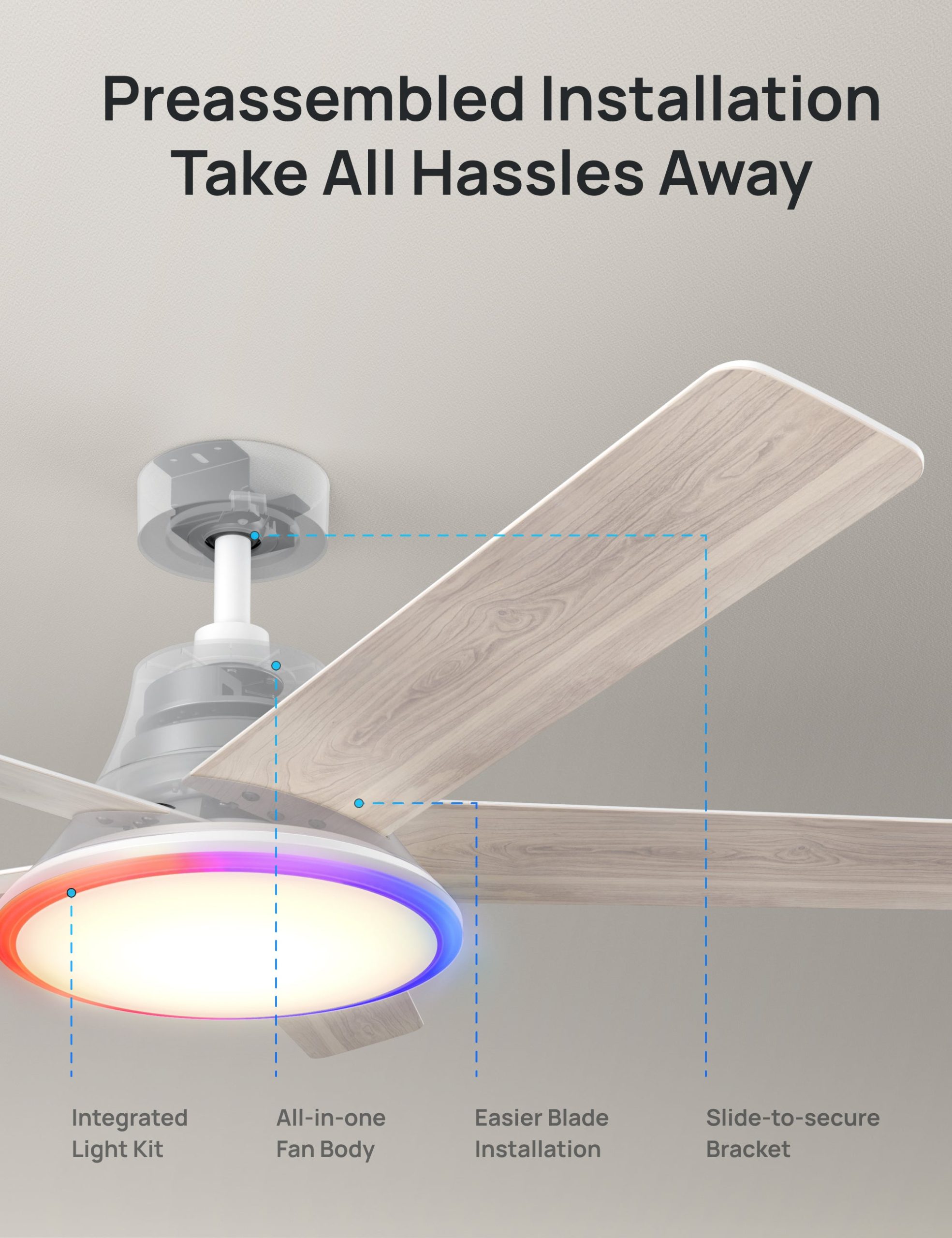 Ceiling Fan 521S (RGBIC) - Image 9
